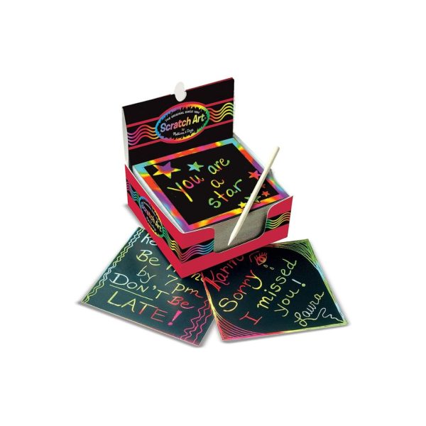 Melissa & Doug Scratch Art Rainbow Mini Notes (125 Notes) on Sale