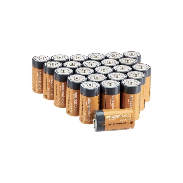 Amazon Basics 24-Pack C Cell Alkaline All-Purpose Batteries Discount